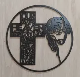Our Father The Lords Prayer Cross Jesus Christ 1 small