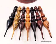 Crochet Hooks Made From Exotic And Domestic Woods 2 small