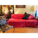 Custom Made Leather Duvet Cover or Throw,  Any size, choice of backing material 3 small