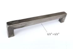 Cabinet Pull 1/2", Modern Kitchen Rustic Hammered Pull, Custom Modern Farmhouse Handle, Pull 5 small