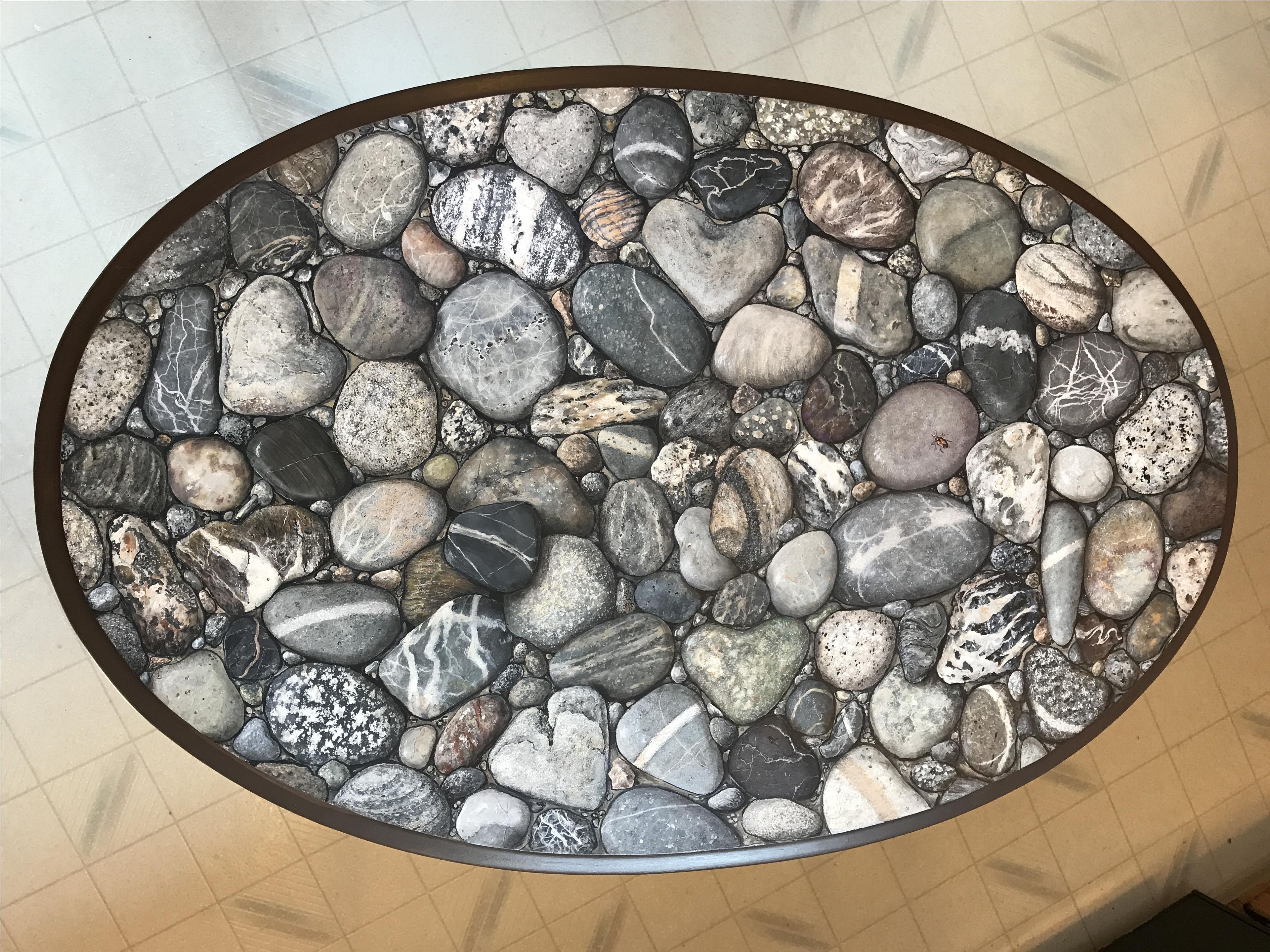 Hearts Of Stone Painted Vintage Table 2 