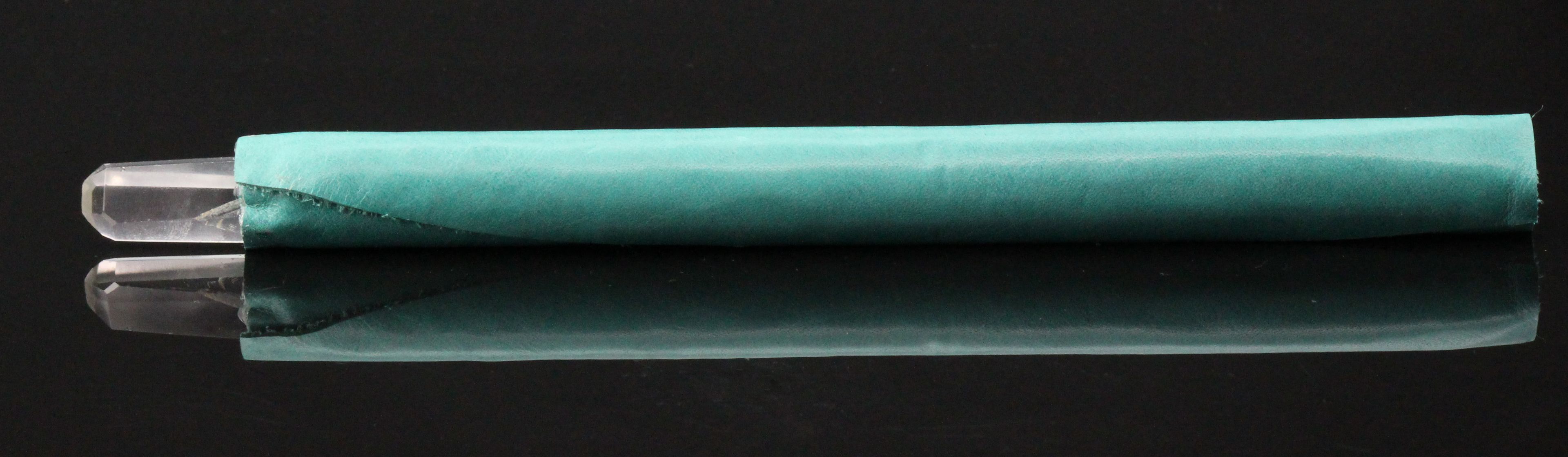 Lemurian Quartz Point, Selenite, Healing Wand, Turquoise