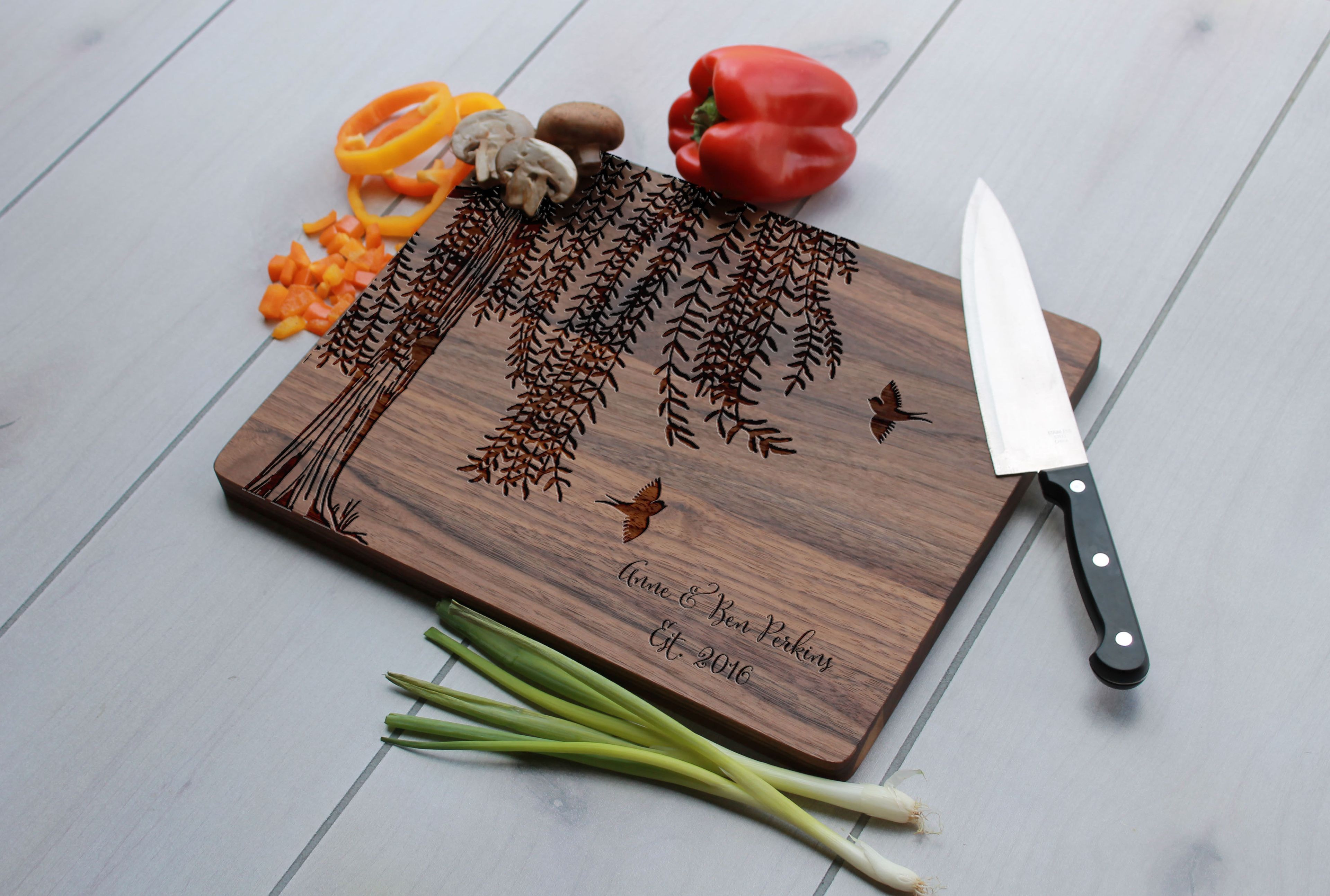Personalized Cutting Board, Engraved Cutting Board, Custom Wedding Gift – Cb-Wal-Anne Ben Perkins
