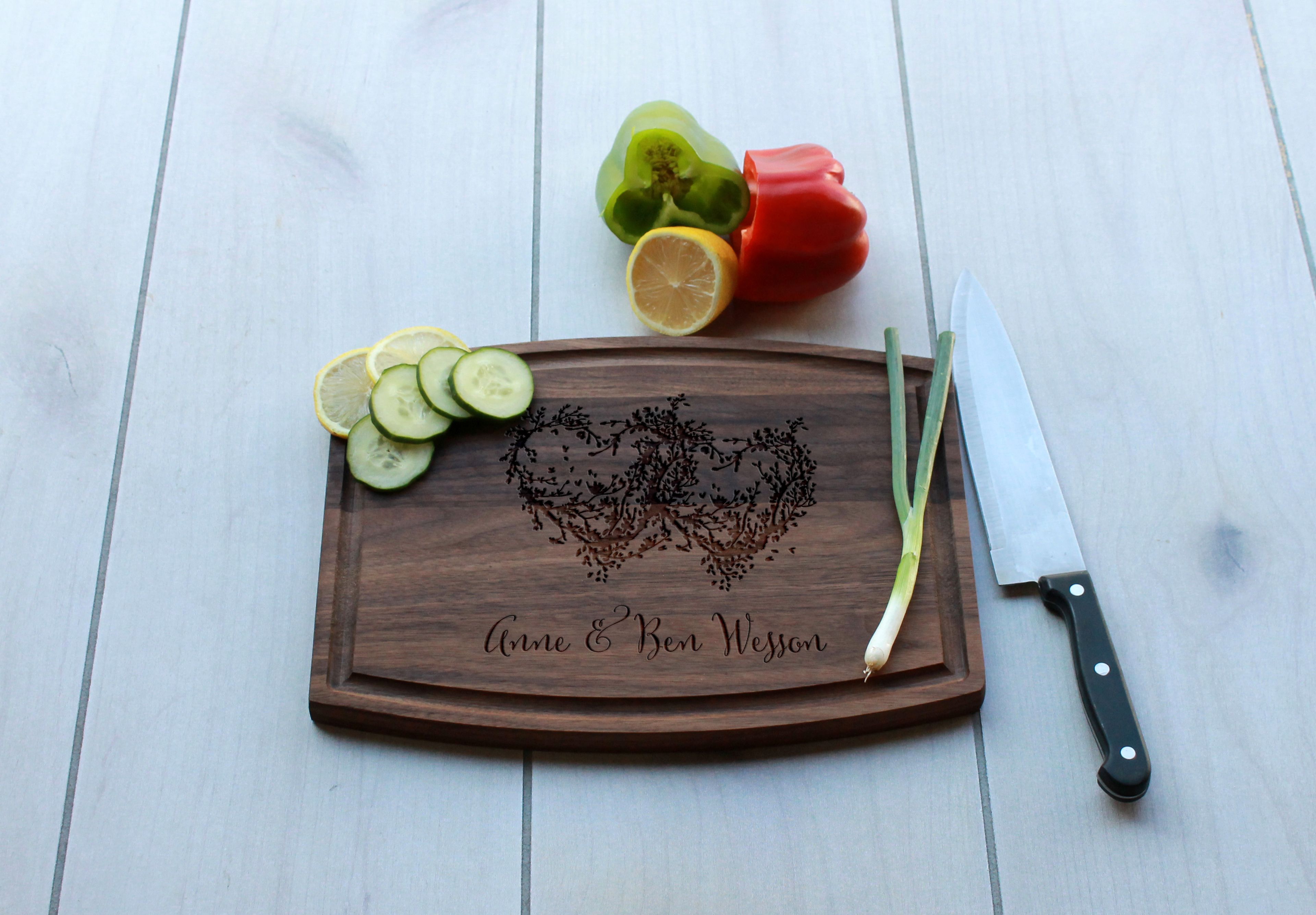 Personalized Cutting Board, Engraved Cutting Board, Custom Wedding Gift – Cba-Wal-Anne Ben Wessen