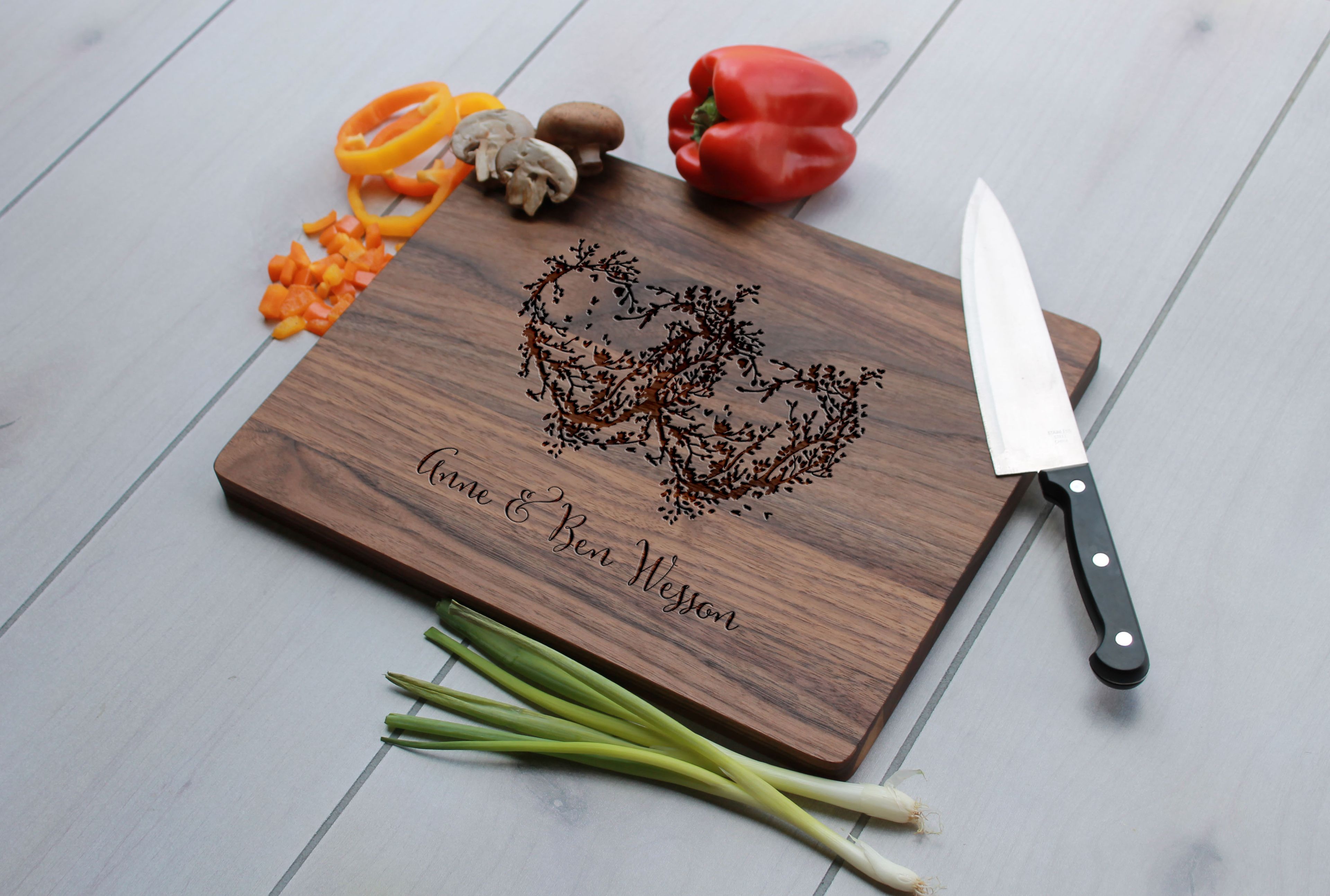 Personalized Cutting Board, Engraved Cutting Board, Custom Wedding Gift – Cb-Wal-Anne Ben Wessen
