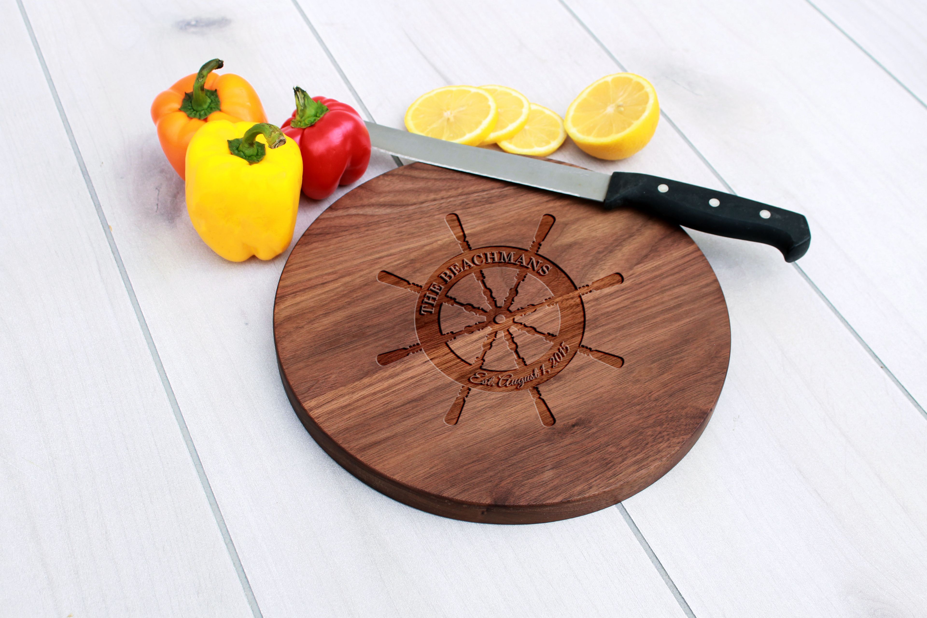 Personalized Cutting Board, Engraved Cutting Board, Custom Wedding Gift – Cbr-Wal-Beachmans