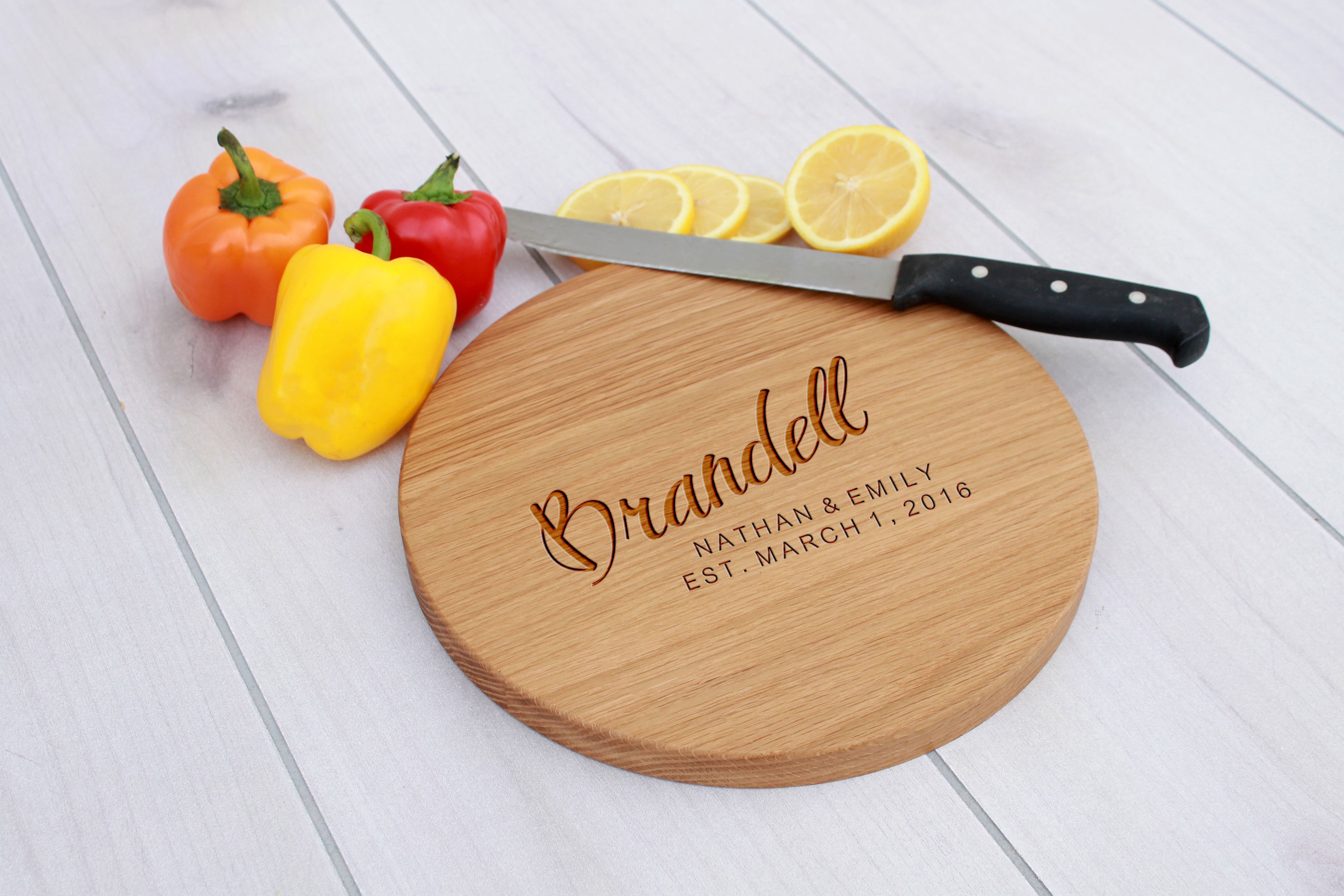 Personalized Cutting Board, Engraved Cutting Board, Custom Wedding Gift – Cbr-Wo-Brandell