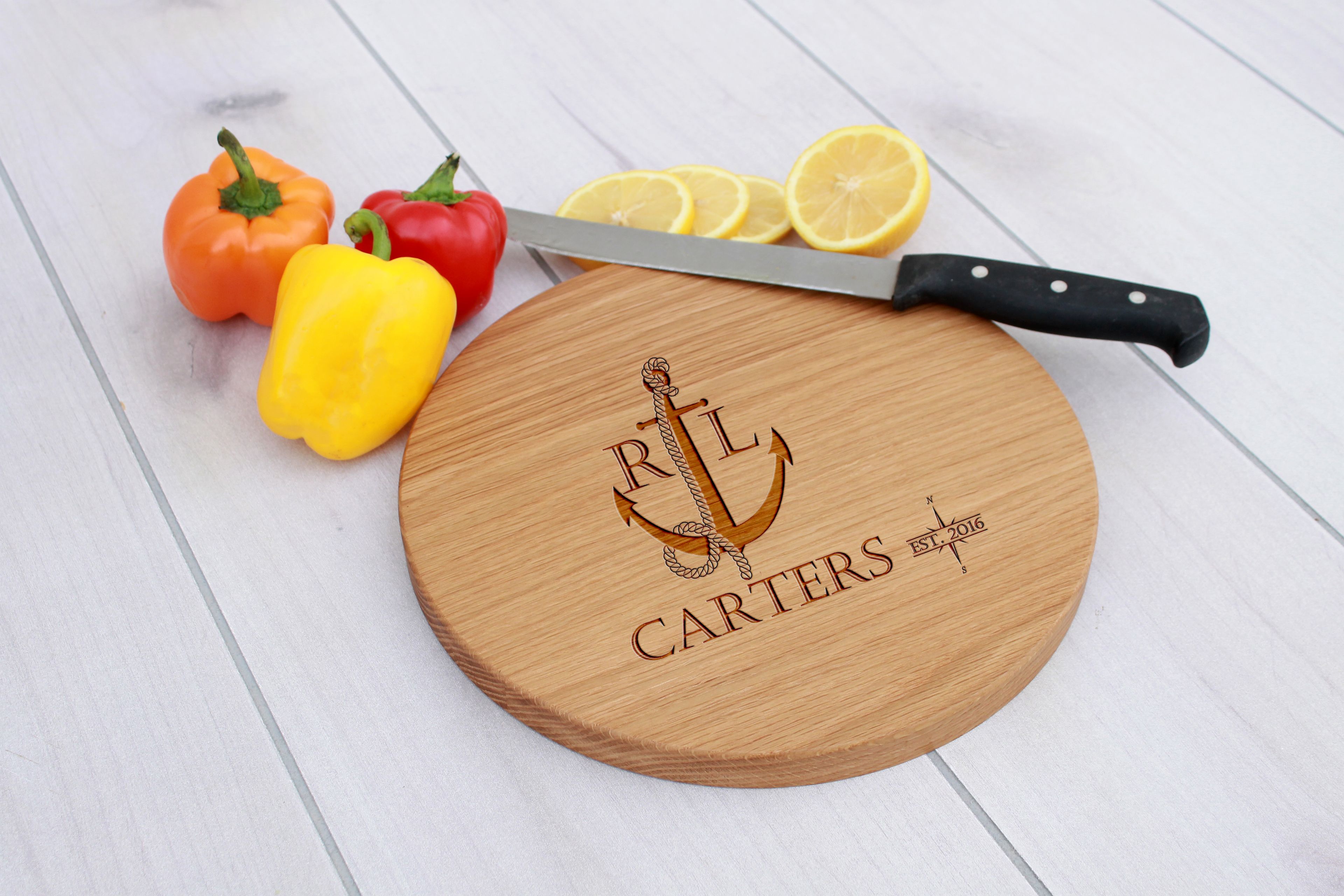 Personalized Cutting Board, Engraved Cutting Board, Custom Wedding Gift – Cbr-Wo-Cartersnautical