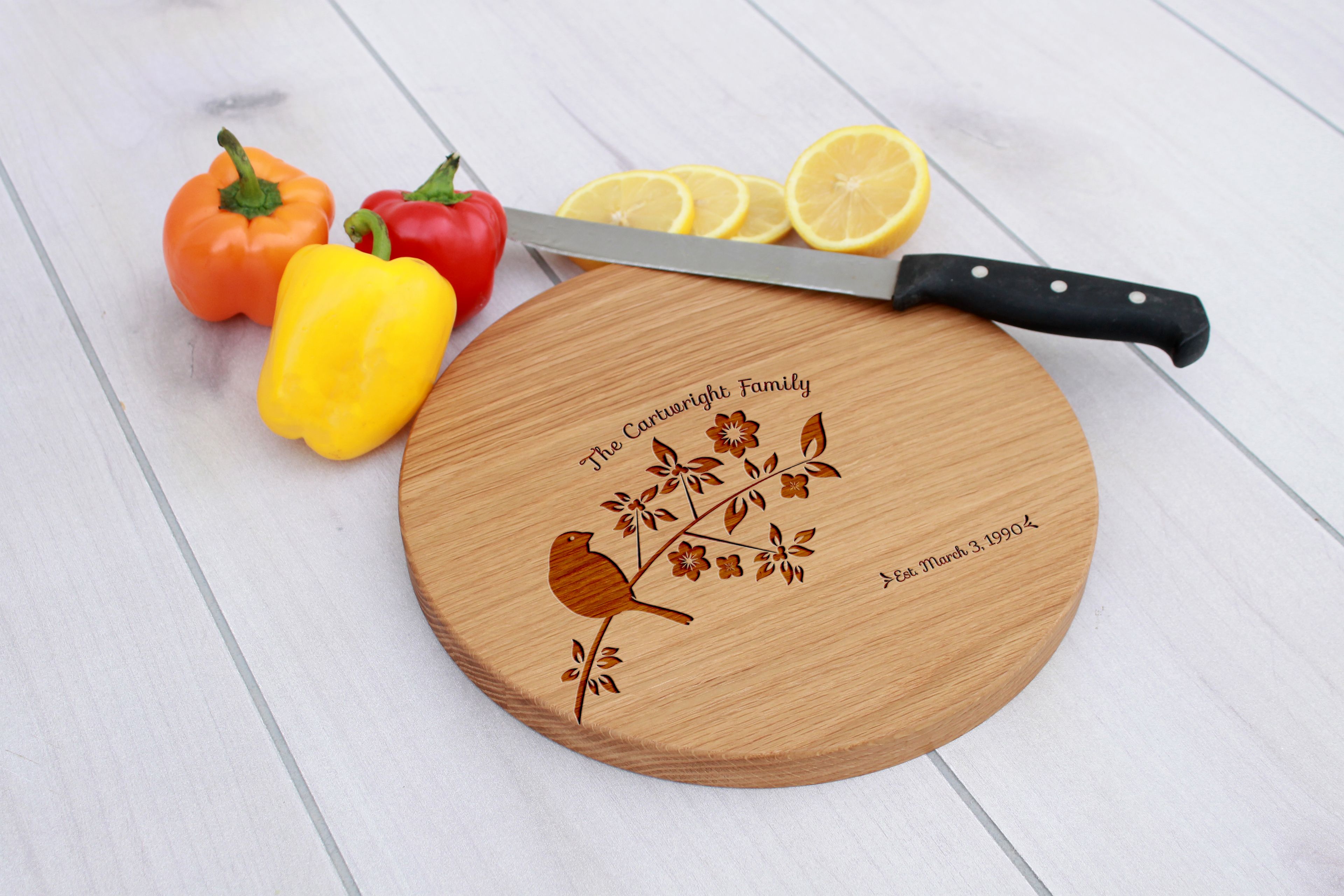 Personalized Cutting Board, Engraved Cutting Board, Custom Wedding Gift – Cbr-Wo-Cartwrightfamily
