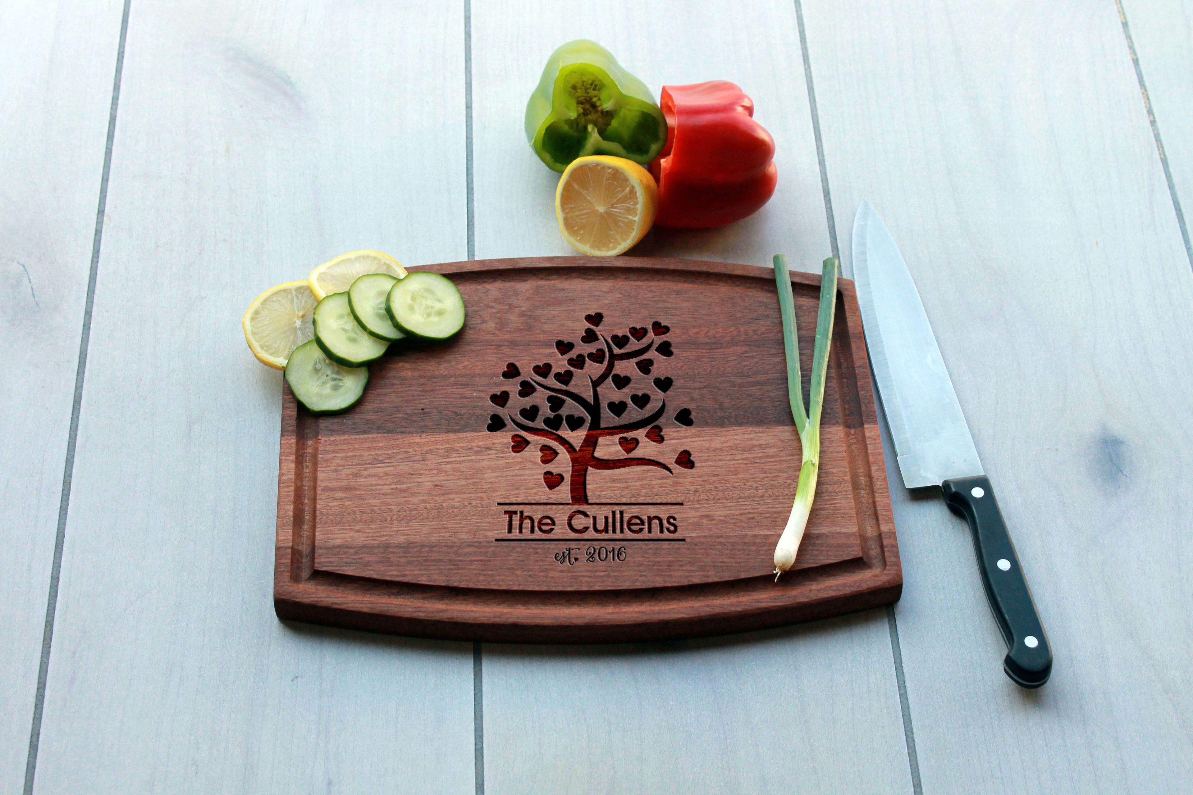 Personalized Cutting Board, Engraved Cutting Board, Custom Wedding Gift – Cba-Mah-Cullen
