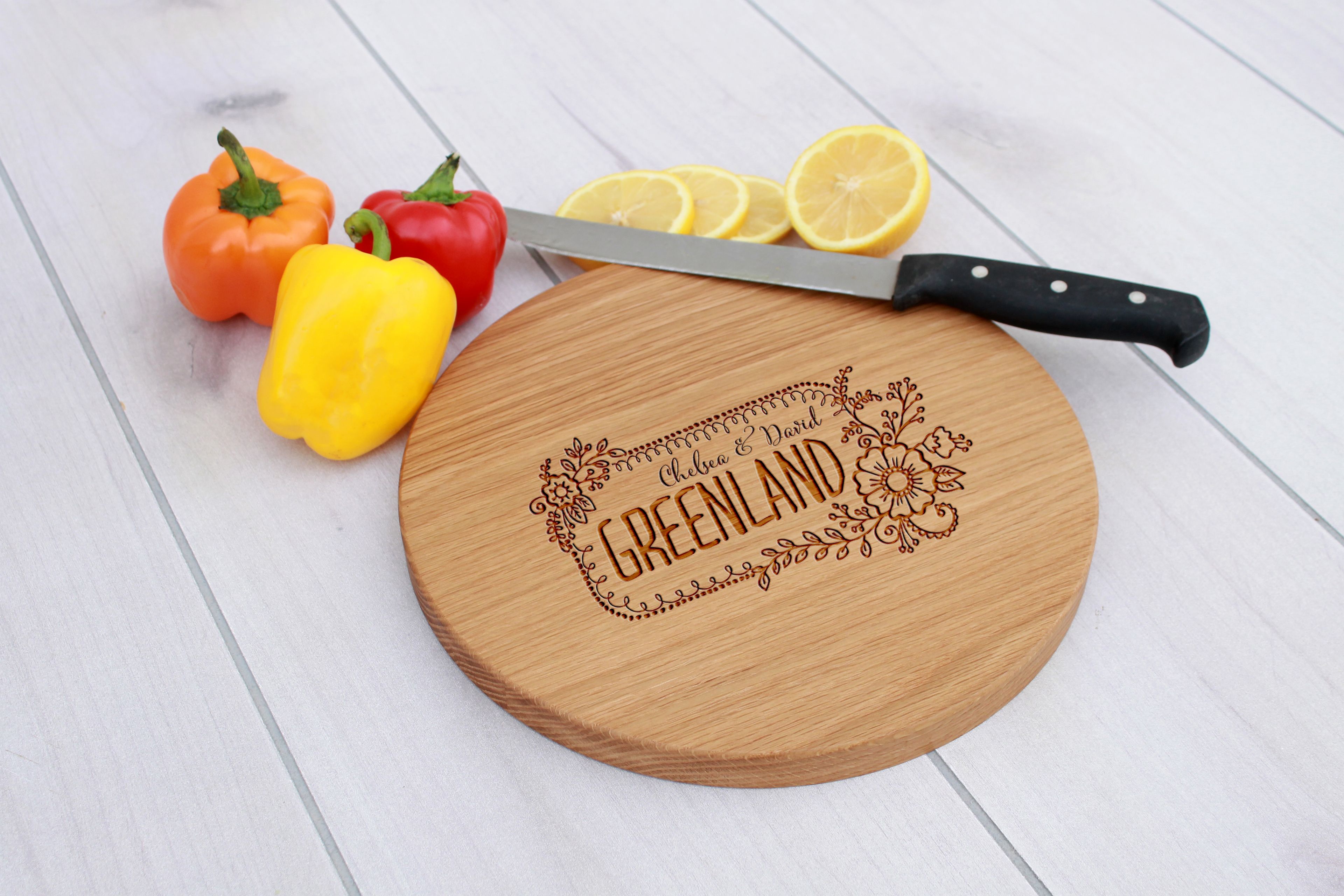 Personalized Cutting Board, Engraved Cutting Board, Custom Wedding Gift – Cbr-Wo-Greenland