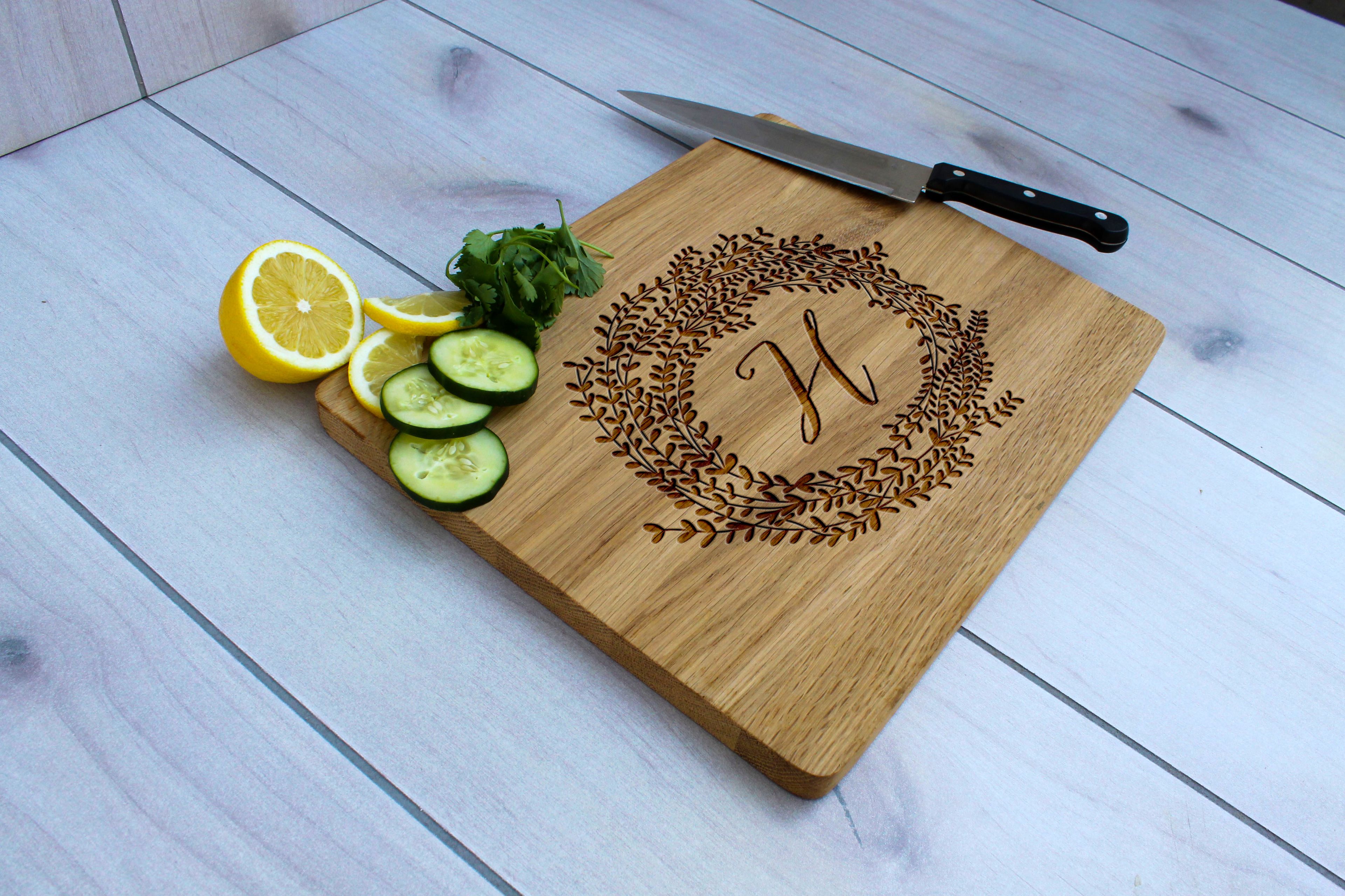 Personalized Cutting Board, Engraved Cutting Board, Custom Wedding Gift – Cb-Wo-H Reef
