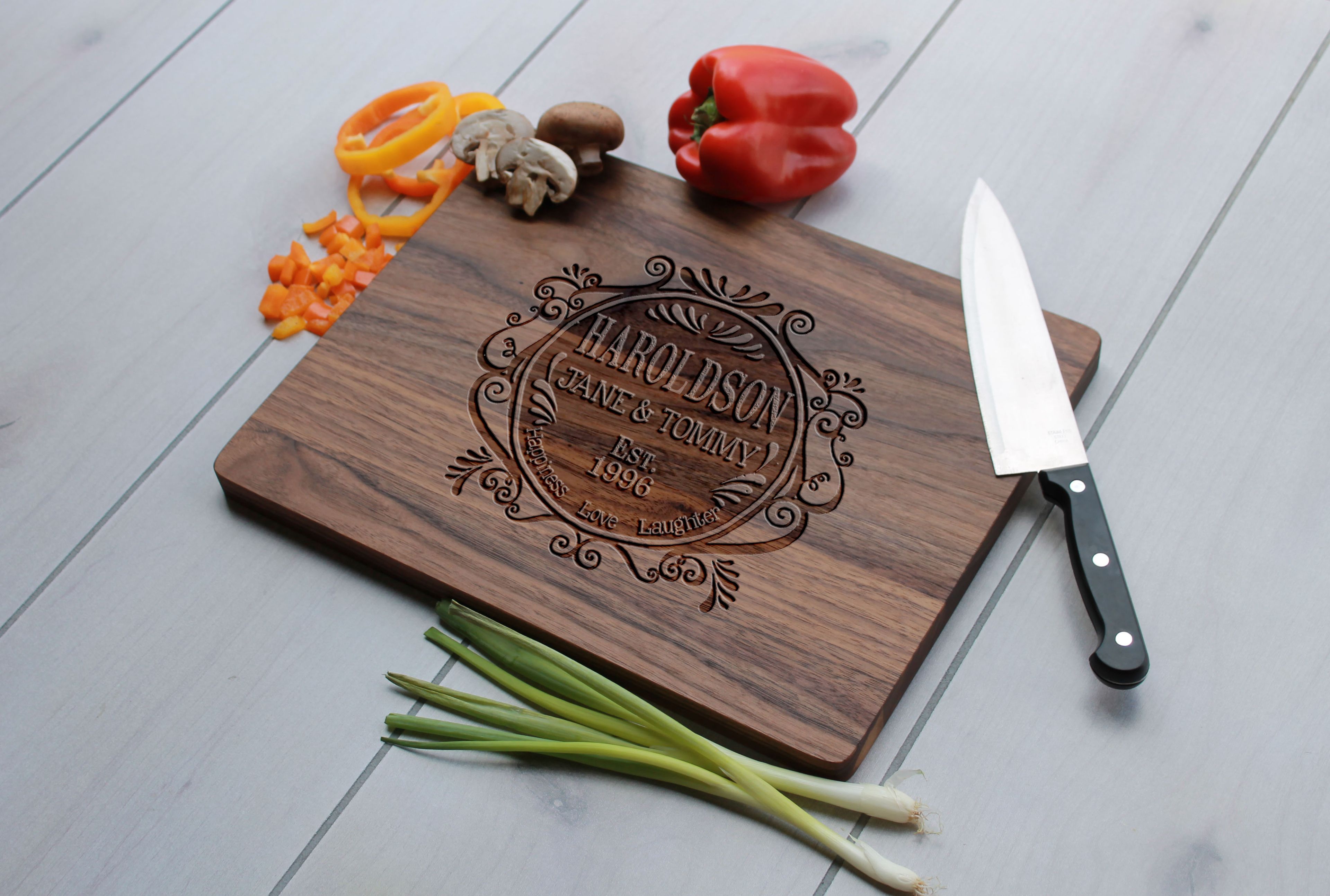 Personalized Cutting Board, Engraved Cutting Board, Custom Wedding Gift – Cb-Wal-Haroldson