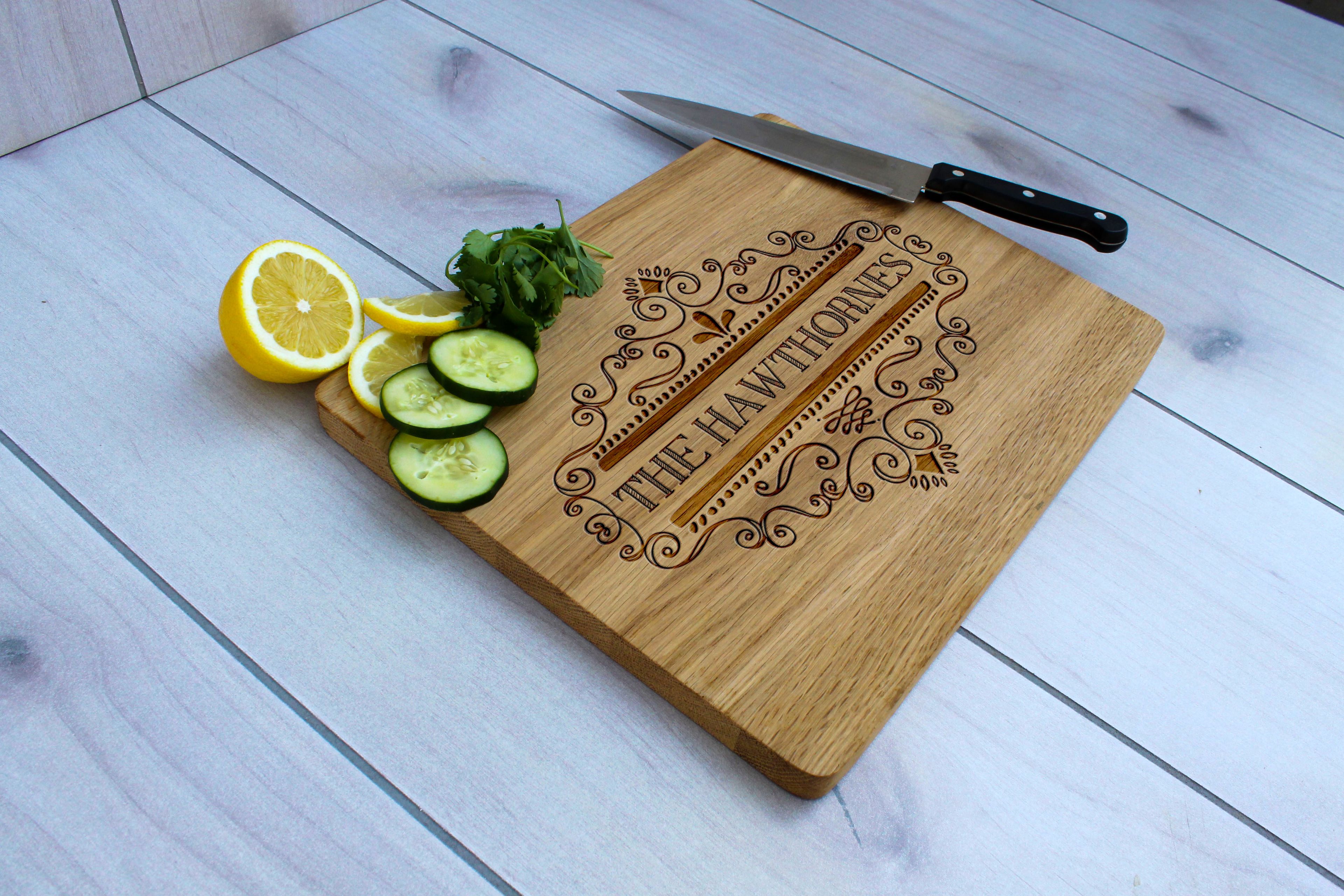 Personalized Cutting Board, Engraved Cutting Board, Custom Wedding Gift – Cb-Wo-Hawthornes