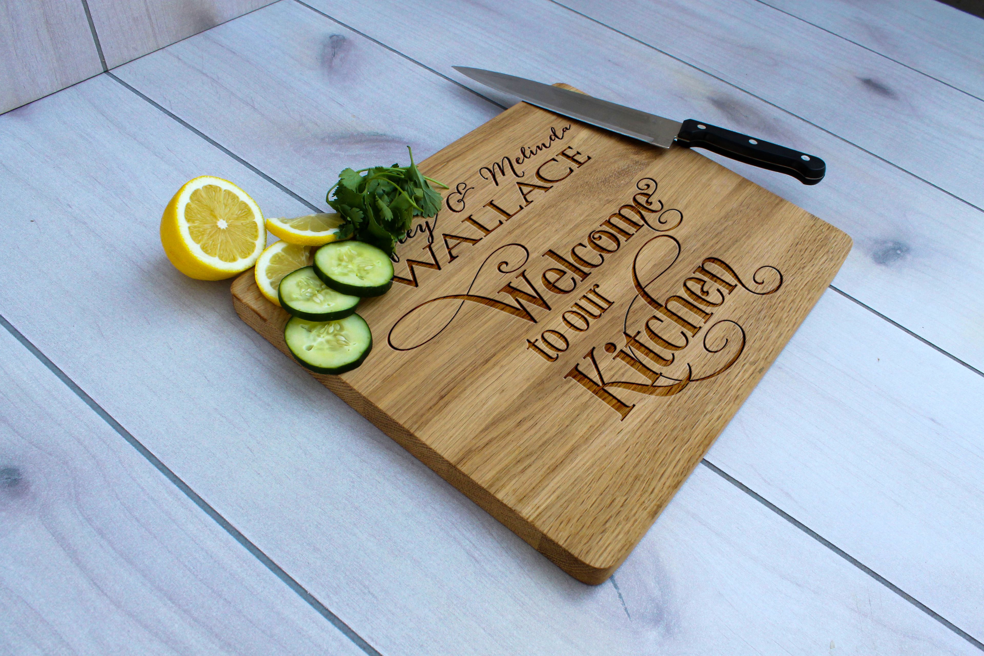 Personalized Cutting Board, Engraved Cutting Board, Custom Wedding Gift – Cb-Wo-Jeffrey & Melinda