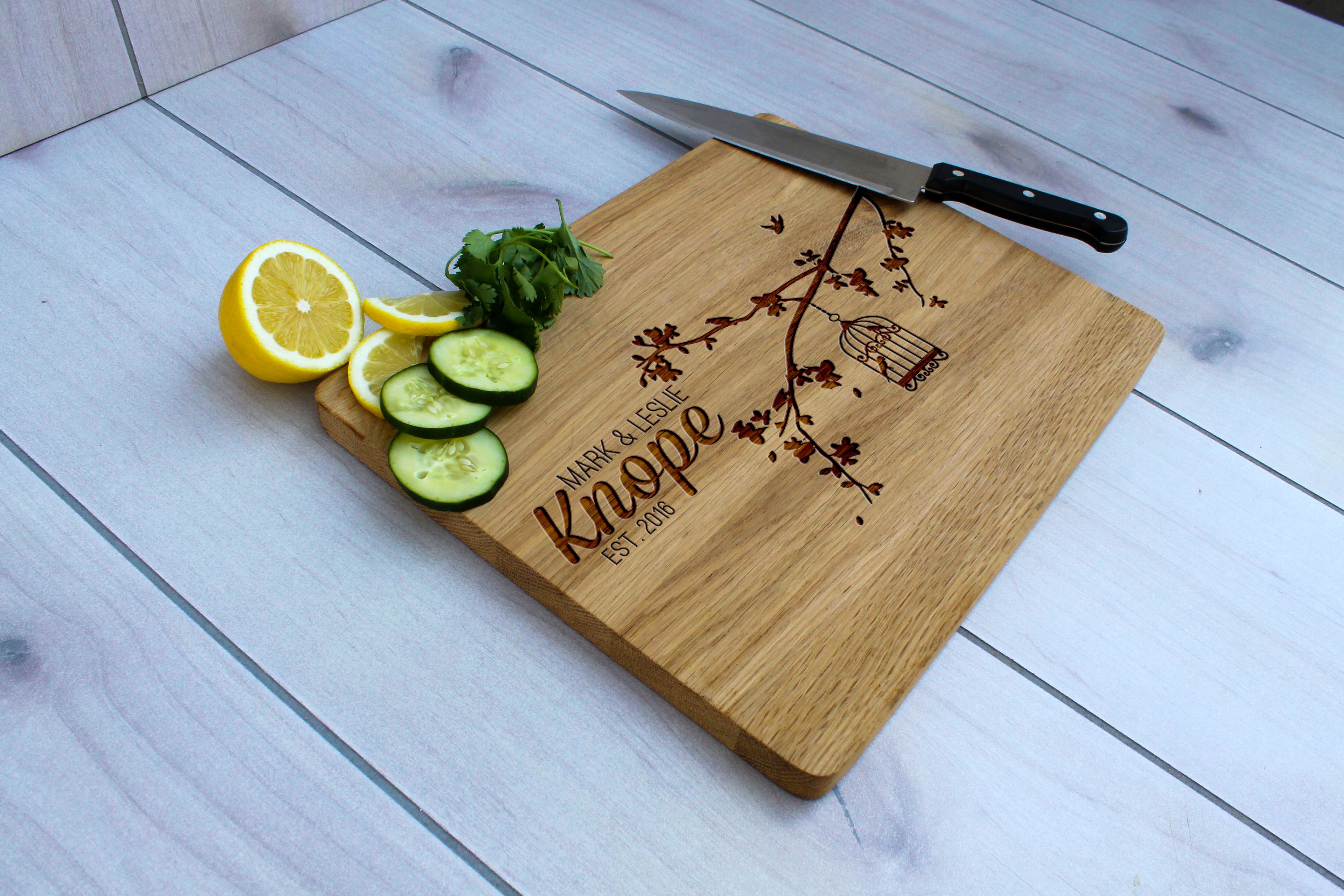 Personalized Cutting Board, Engraved Cutting Board, Custom Wedding Gift – Cb-Wo-Knope