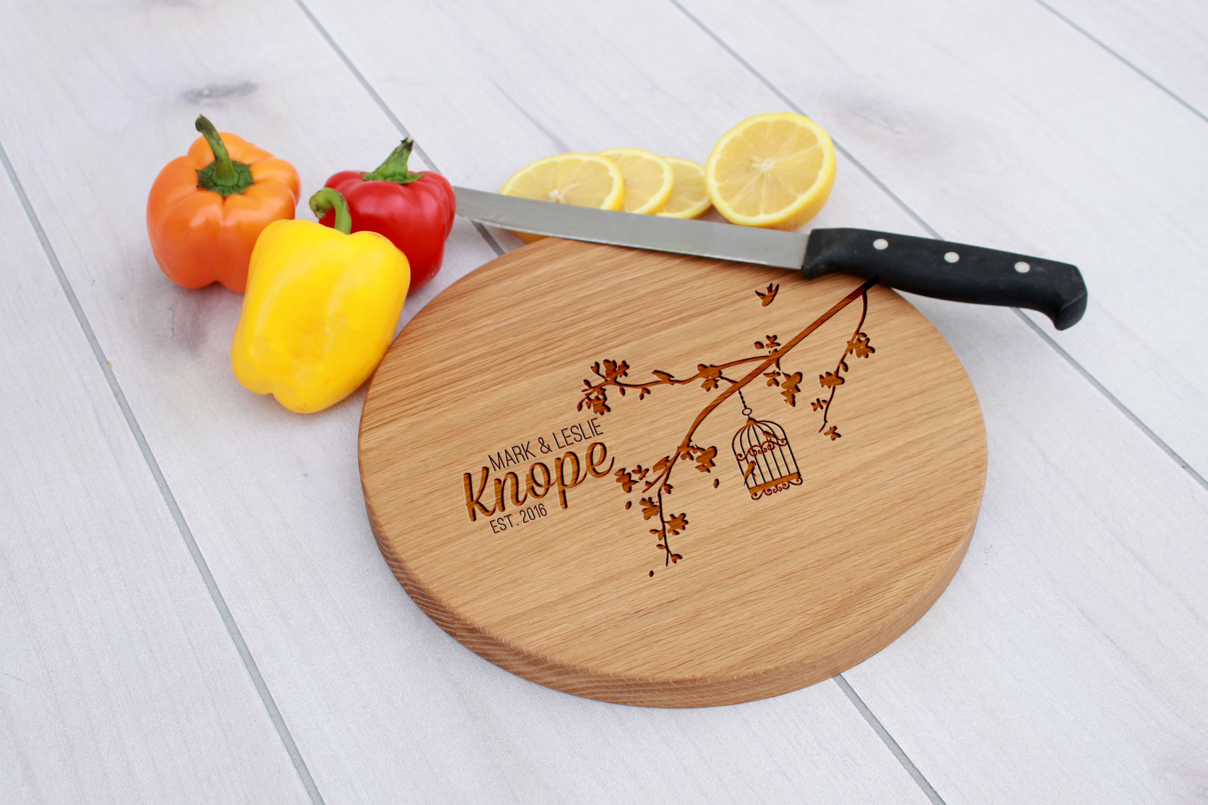 Personalized Cutting Board, Engraved Cutting Board, Custom Wedding Gift – Cbr-Wo-Knope