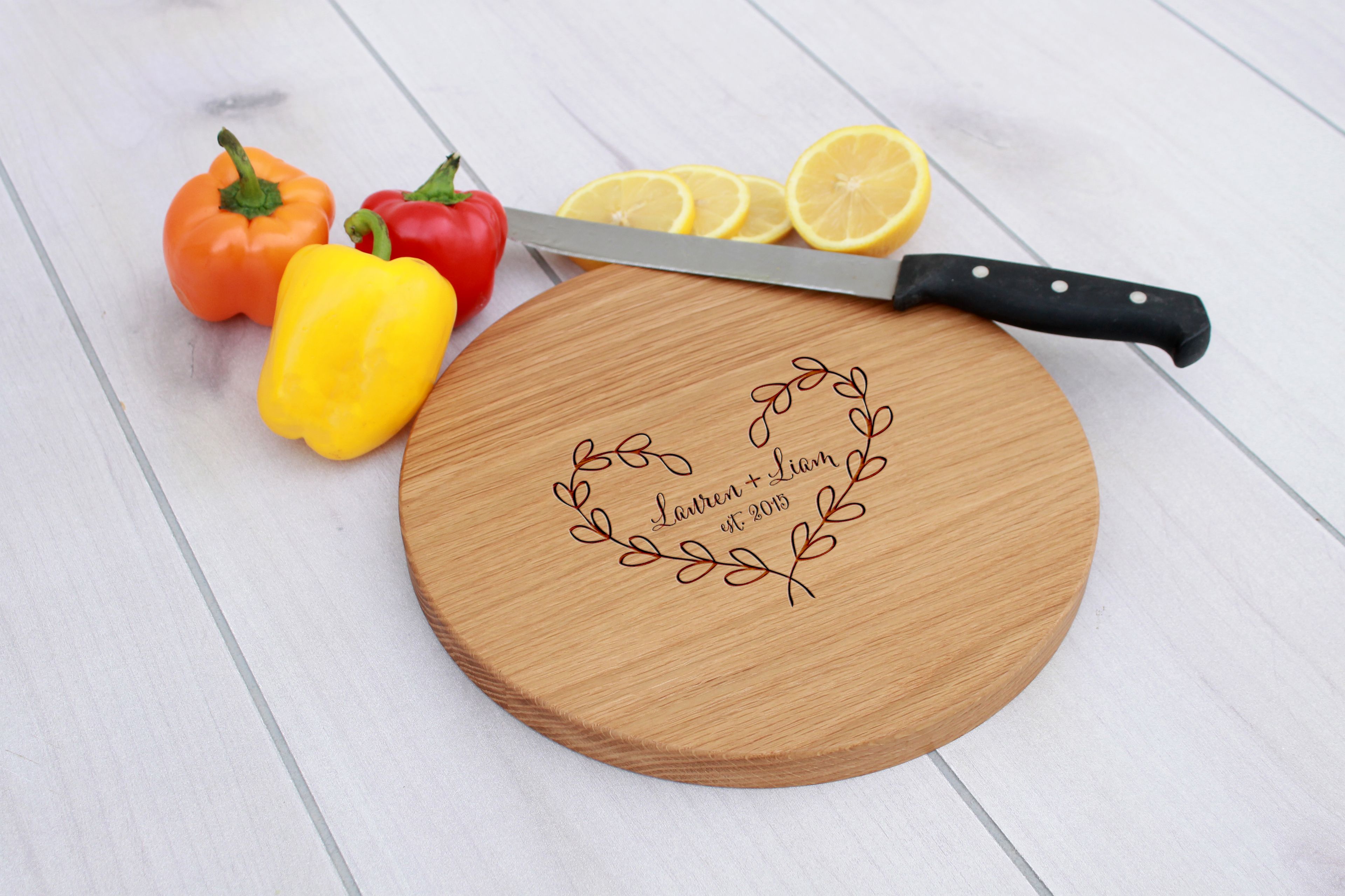 Personalized Cutting Board, Engraved Cutting Board, Custom Wedding Gift – Cbr-Wal-Laurenliam