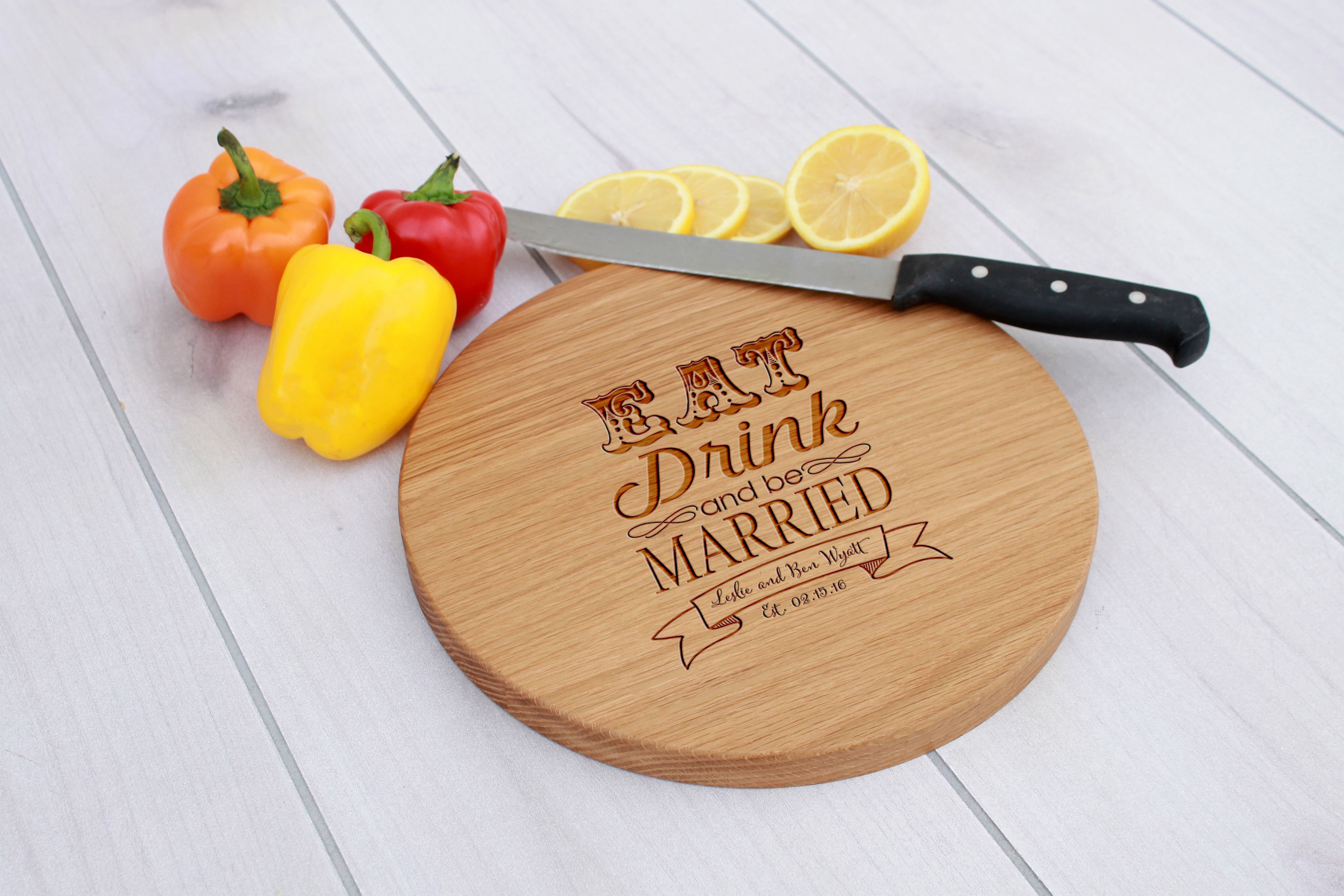 Personalized Cutting Board, Engraved Cutting Board, Custom Wedding Gift – Cbr-Wo-Lukebenwright