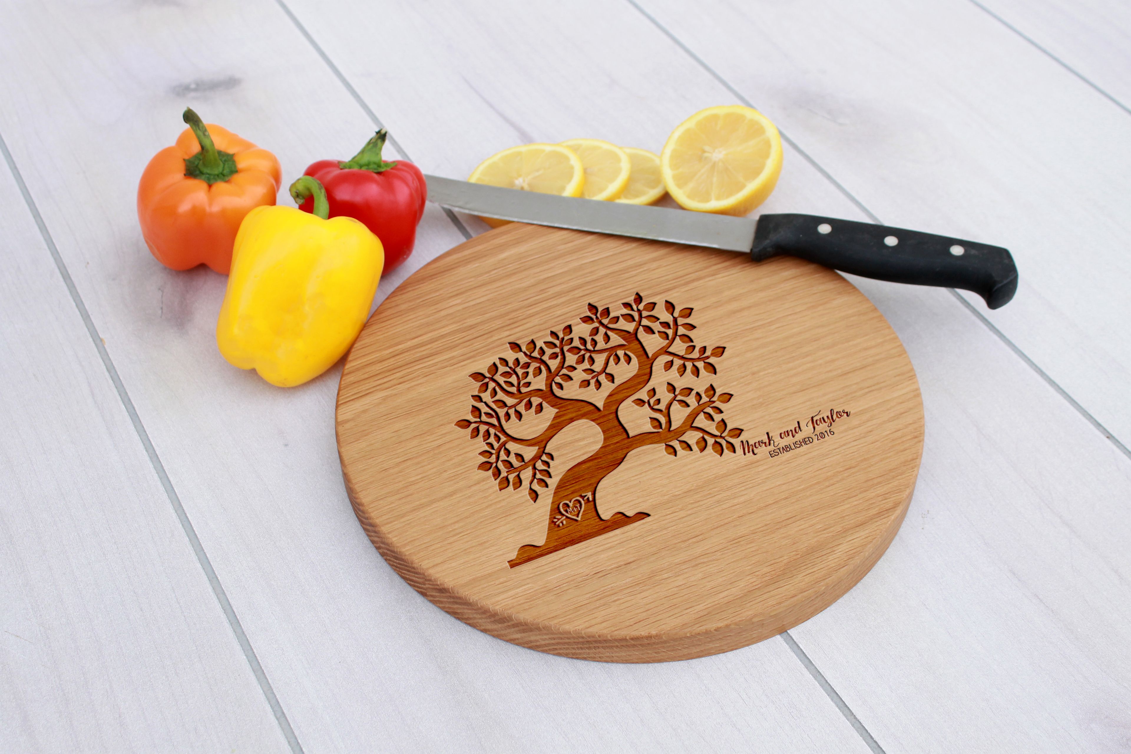 Personalized Cutting Board, Engraved Cutting Board, Custom Wedding Gift – Cbr-Wo-Marktaylor