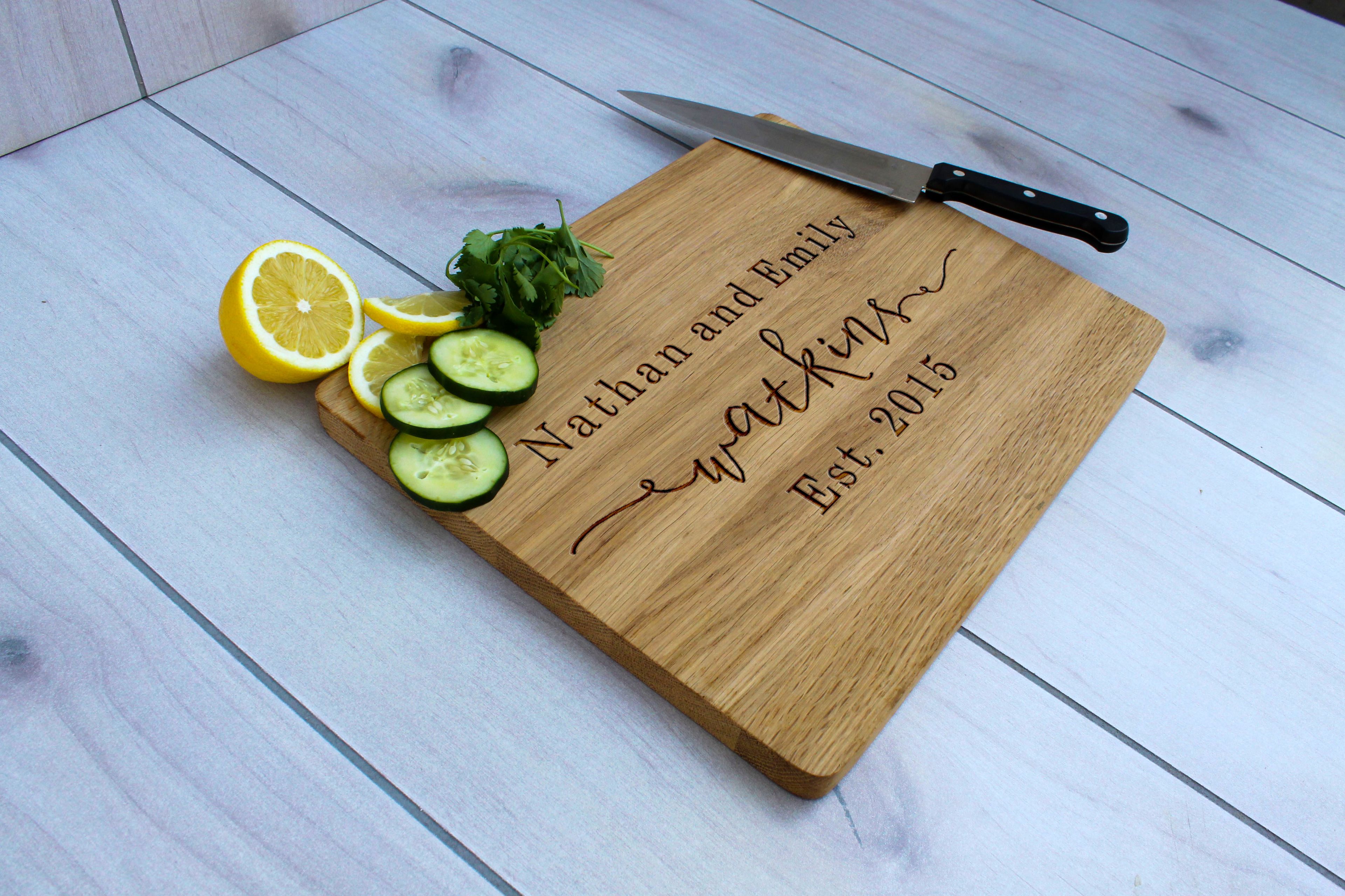 Personalized Cutting Board, Engraved Cutting Board, Custom Wedding Gift – Cb-Wo-Watkins