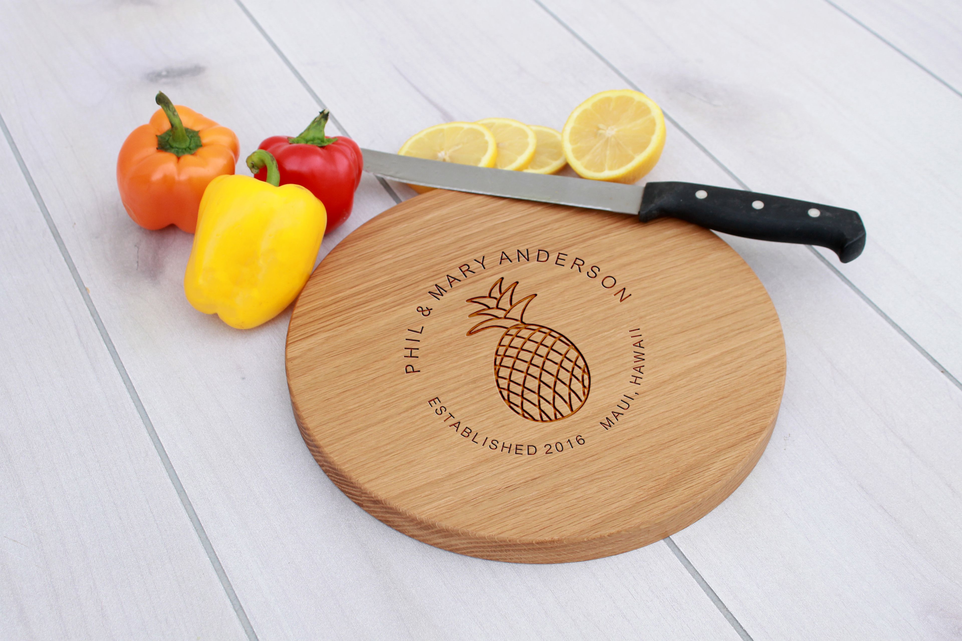 Personalized Cutting Board, Engraved Cutting Board, Custom Wedding Gift – Cbr-Wo-Philmaryanderson