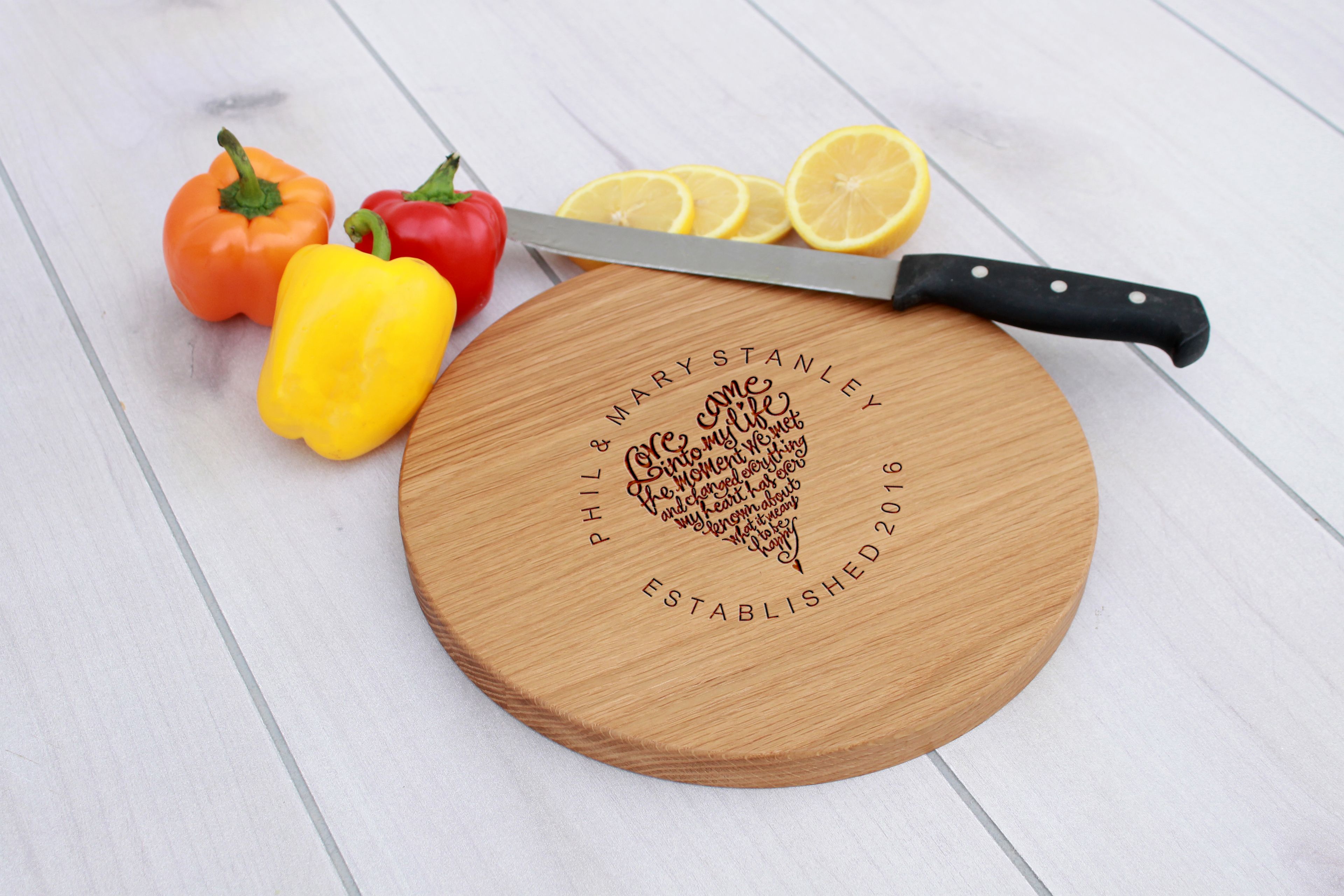 Personalized Cutting Board, Engraved Cutting Board, Custom Wedding Gift – Cbr-Wo-Philmarystanley