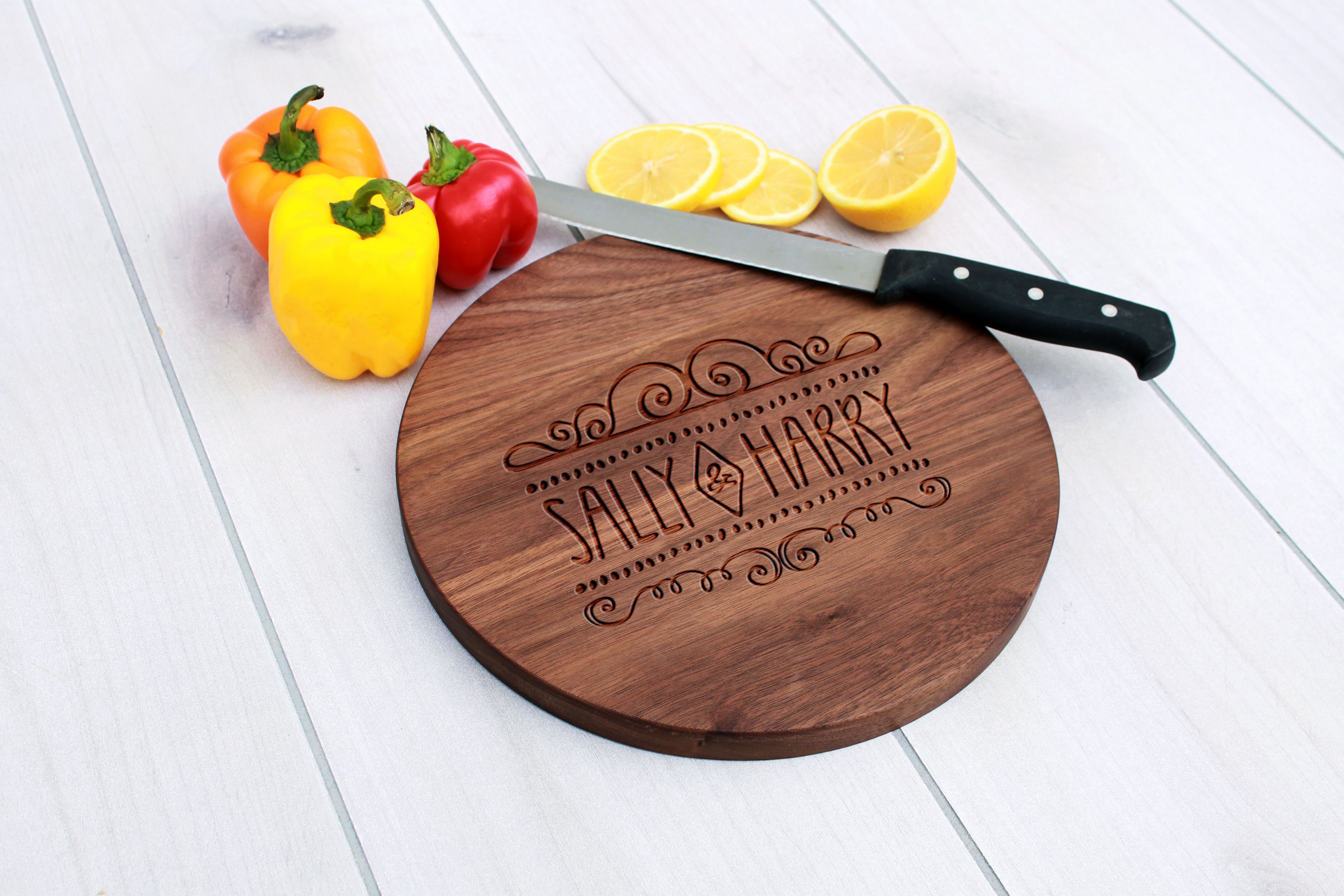 Personalized Cutting Board, Engraved Cutting Board, Custom Wedding Gift – Cbr-Wal-Sallyharry