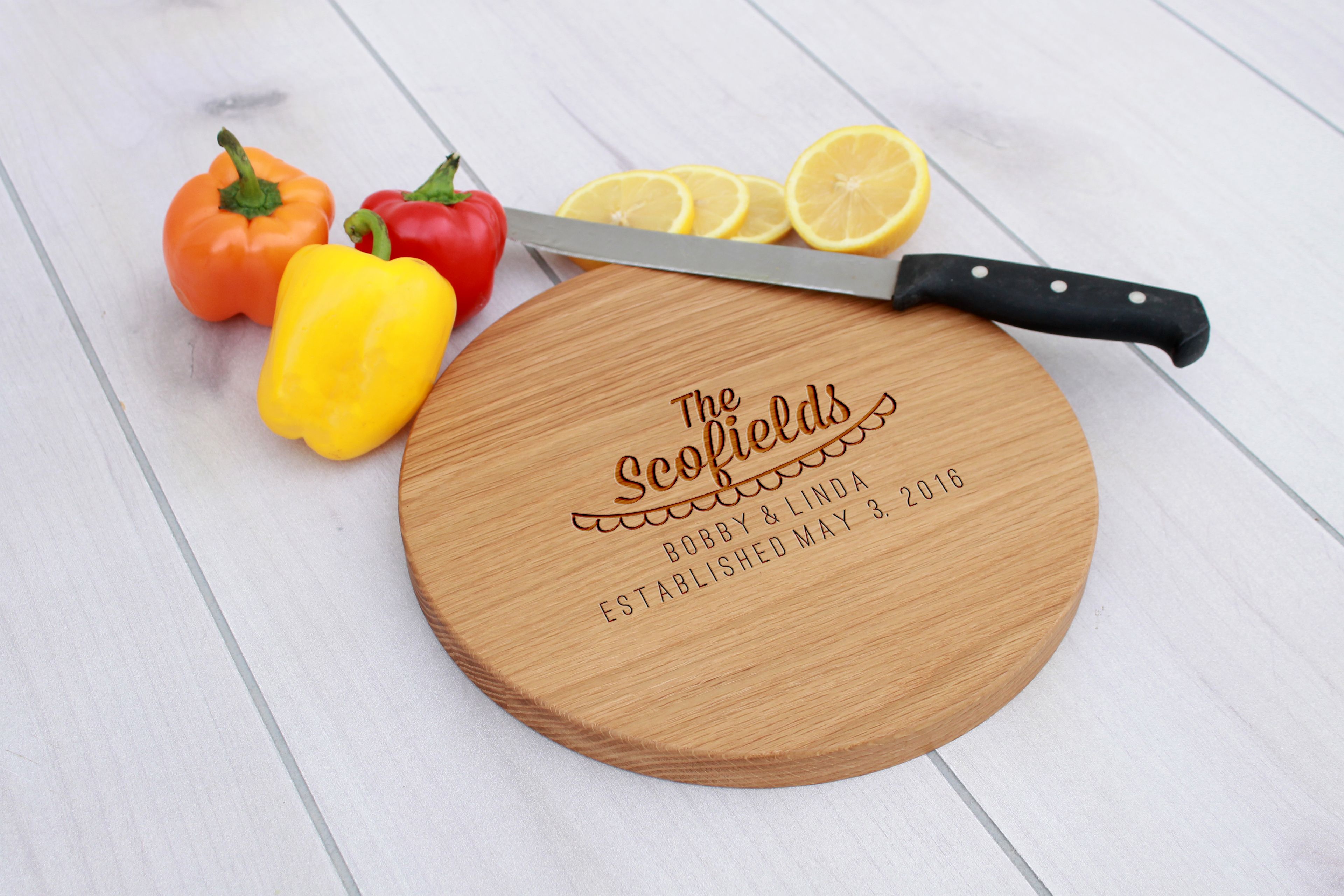 Personalized Cutting Board, Engraved Cutting Board, Custom Wedding Gift – Cbr-Wo-Scofields
