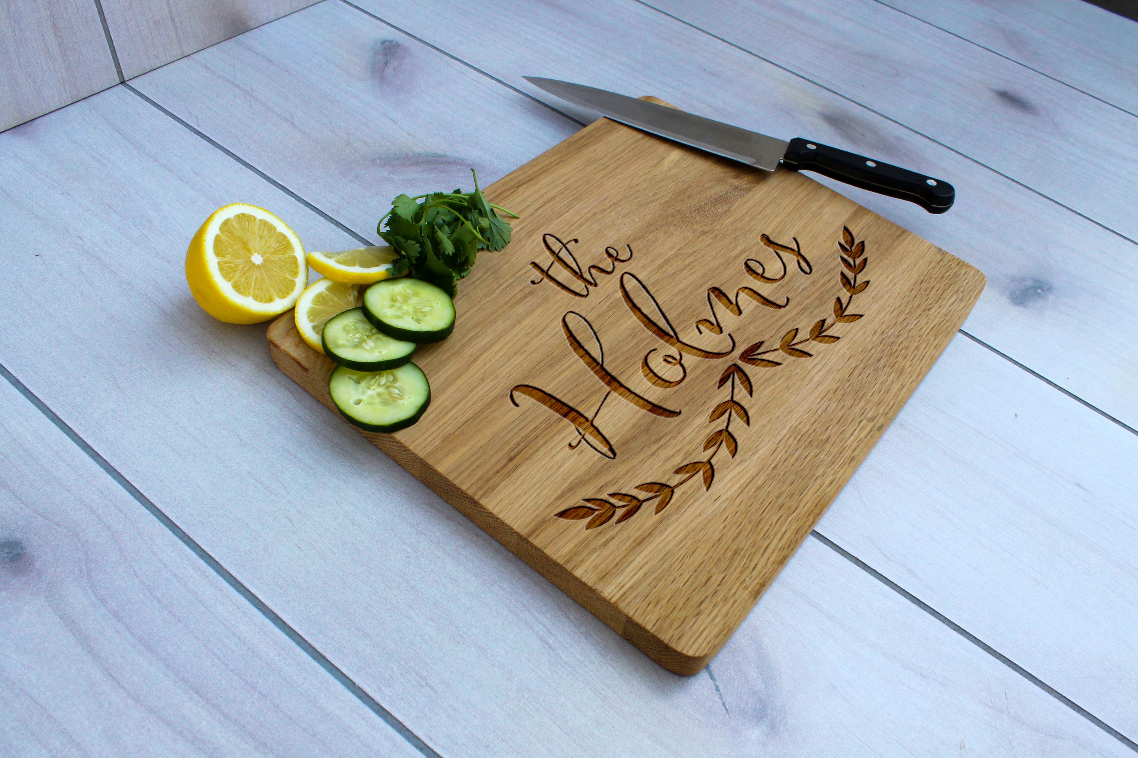 Personalized Cutting Board, Engraved Cutting Board, Custom Wedding Gift – Cb-Wo- Theholmes