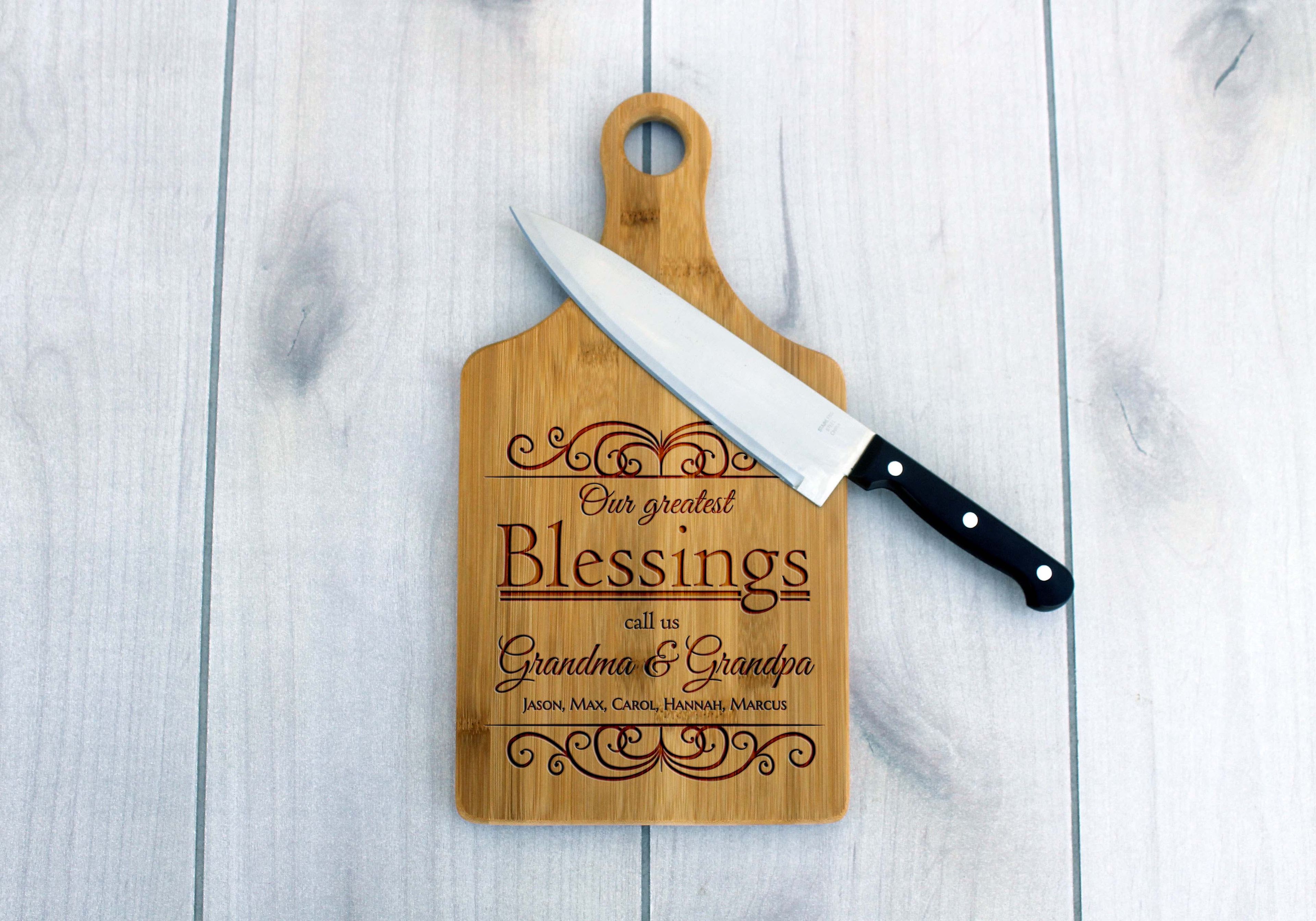 Personalized Paddle Board -- Cb-Pad-Greatest Blessings, Grandma Grandpa