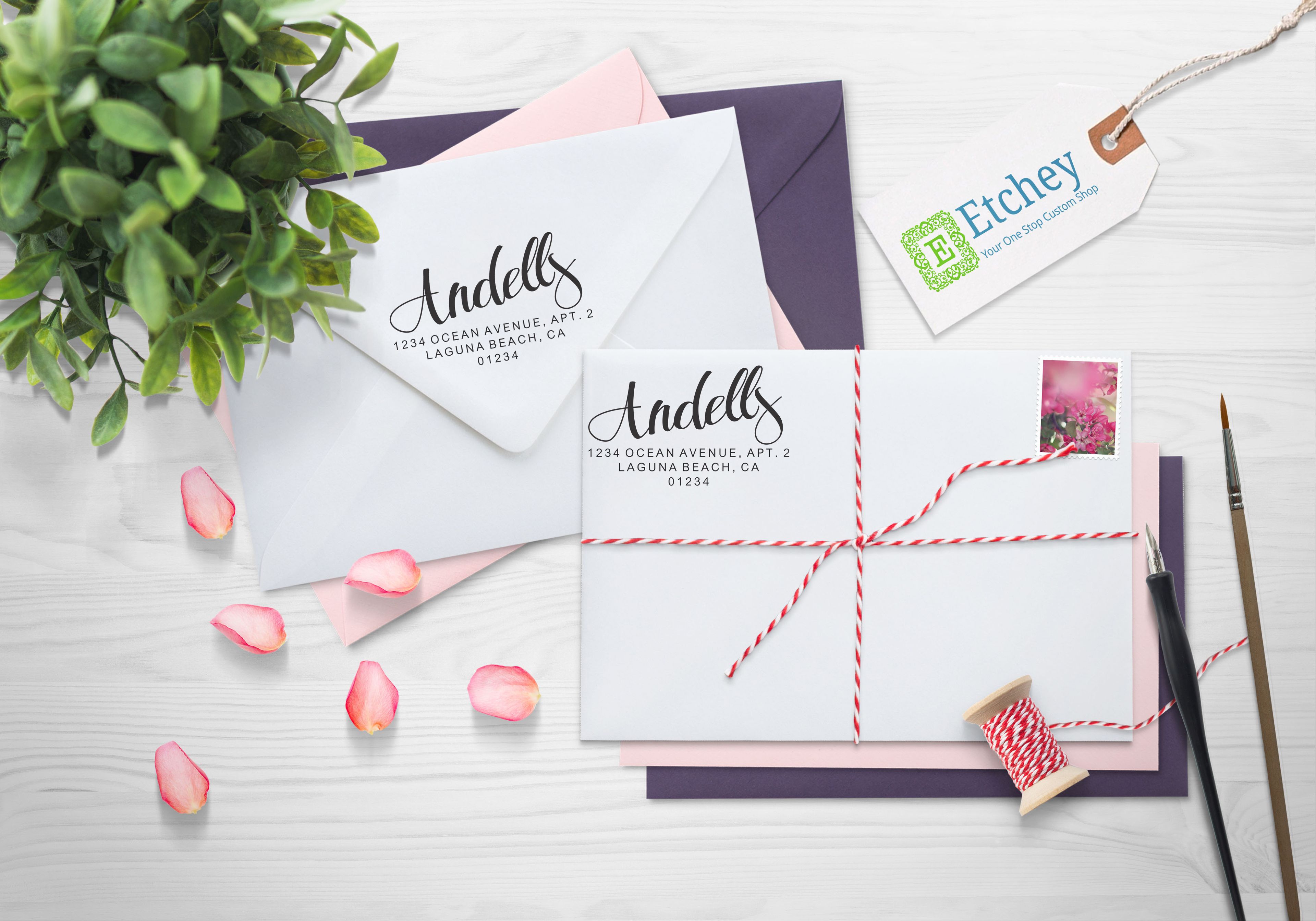 Personalized Self Inking Return Address Stamps --Si-4927-Andells 1 