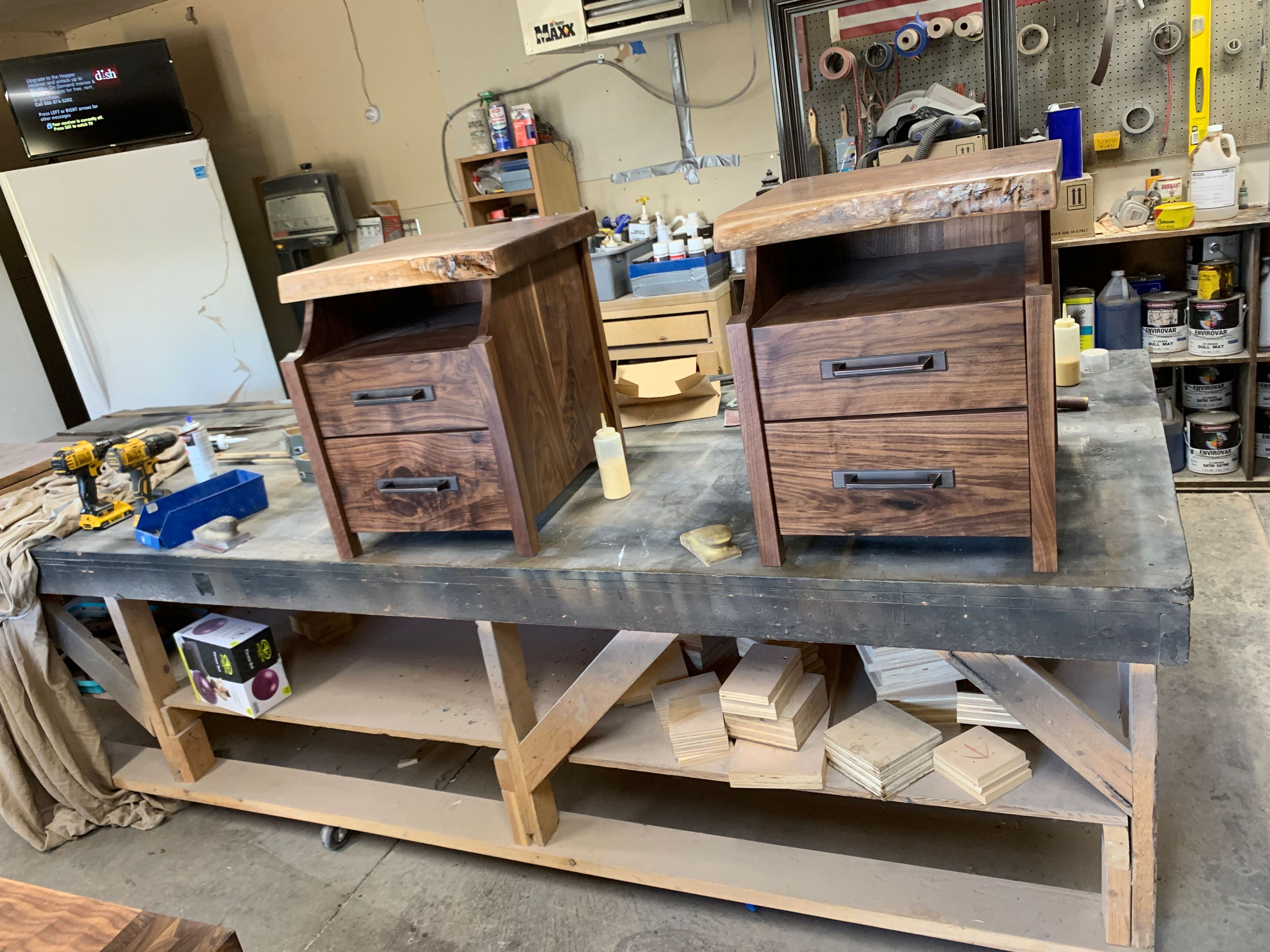 Live Edge Walnut end tables or night stands