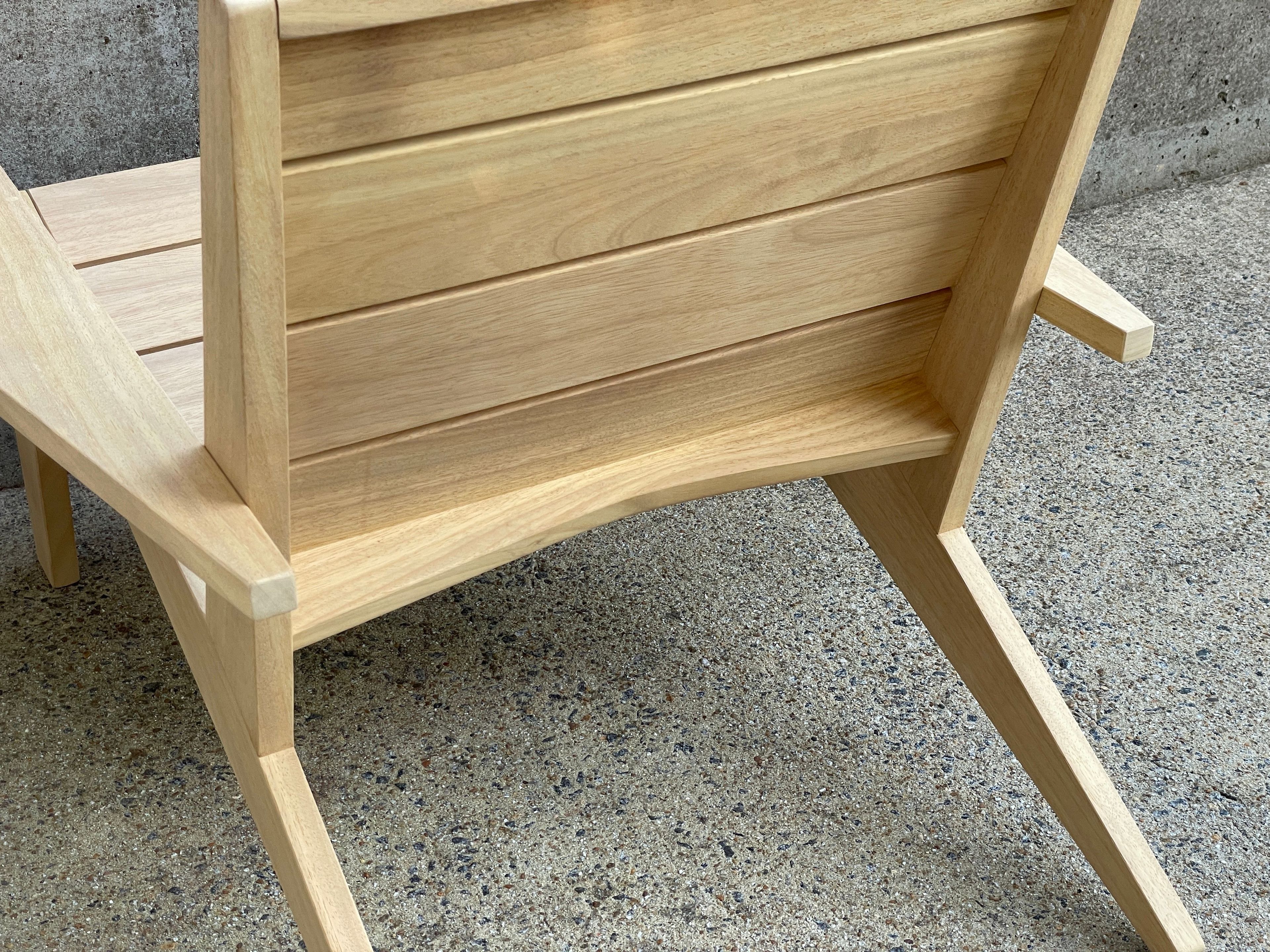 Modern Teak Adirondack Outdoor Lounge Chair - Modarondack 4 